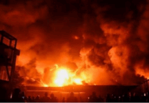 ਬੀਕਾਨੇਰ ਜ਼ਿਲ੍ਹੇ ਦੇ ਦੇਸ਼ਨੋਕ ਇਲਾਕੇ ’ਚ ਸਥਿਤ ਐਫ.ਸੀ.ਆਈ. ਦੇ ਗੋਦਾਮ ’ਚ ਲੱਗੀ ਭਿਆਨਕ ਅੱਗ